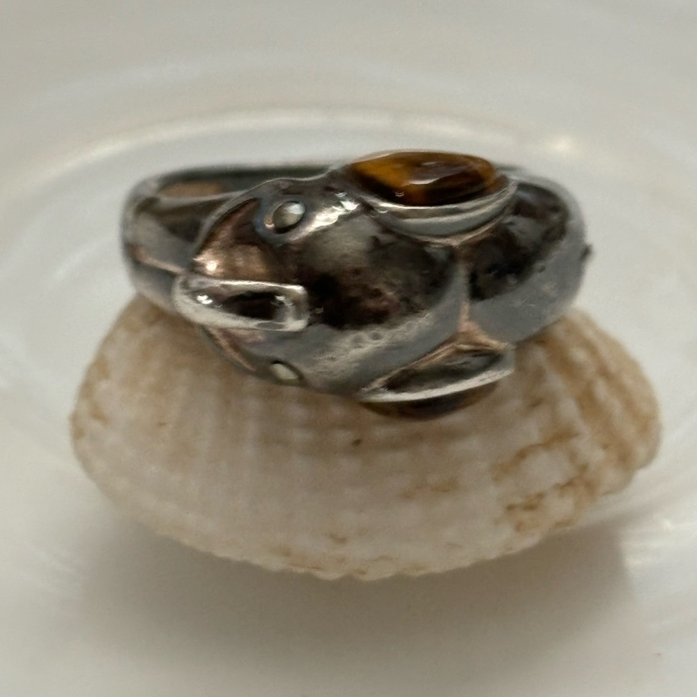 Silver Elephant Ring - image 1